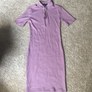Lavender Keyhole Asian Dress